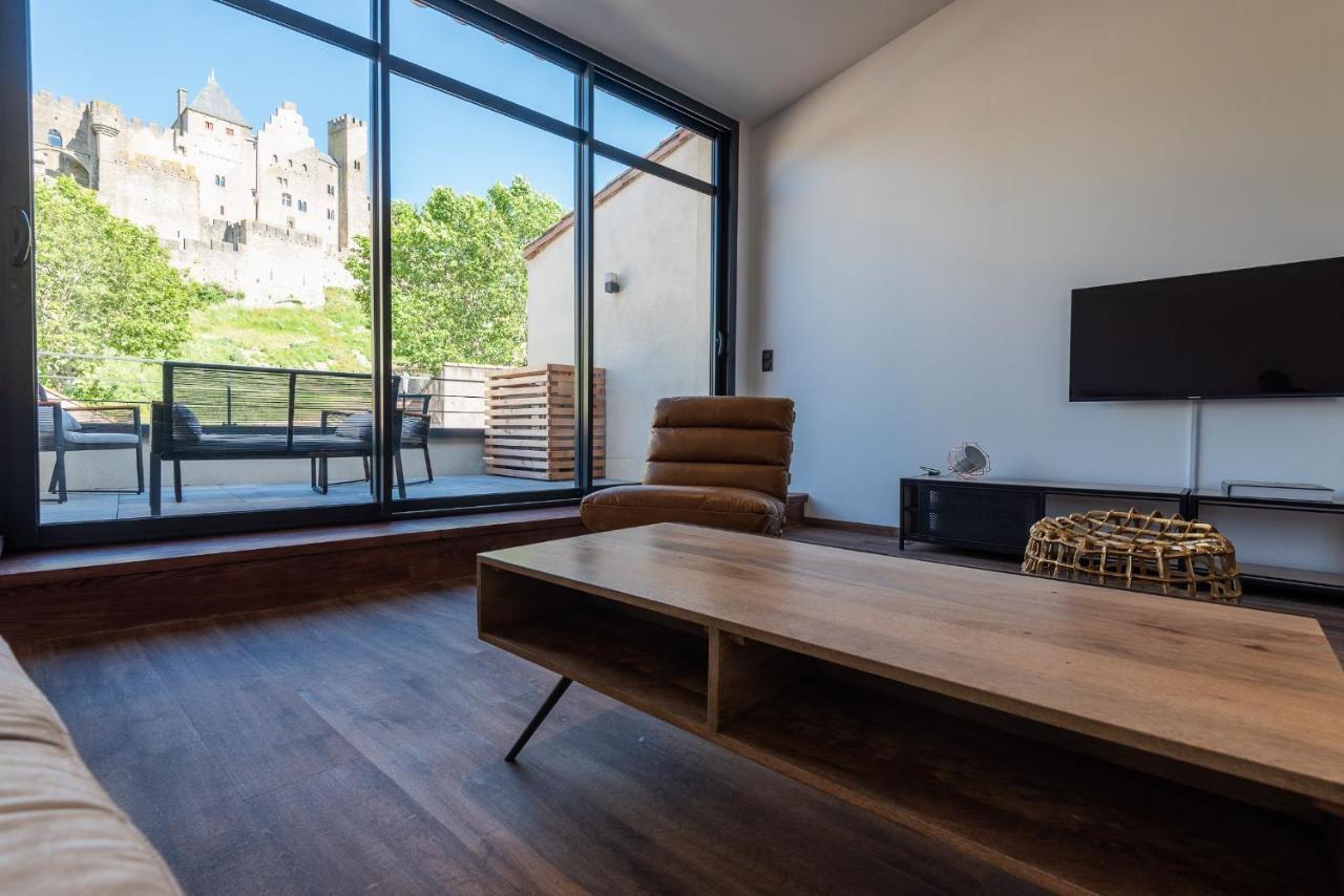 Ferienwohnung Le Loft De La Tour Pinte Carcassonne Exterior foto